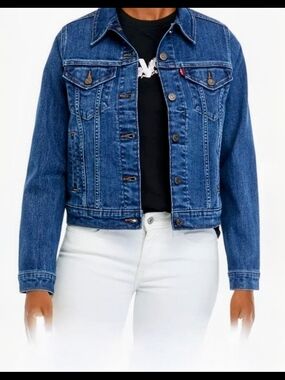 Levis Classic Blue Denim Jean Jacket - Women's